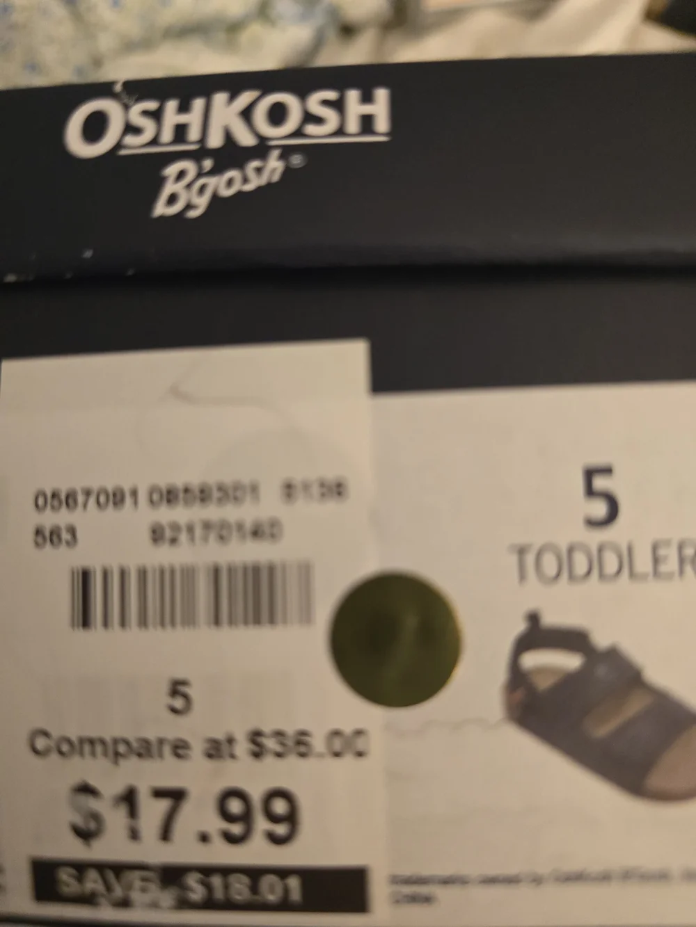 OshKosh B'gosh Navy Kids' Adjustable Strap Sandals